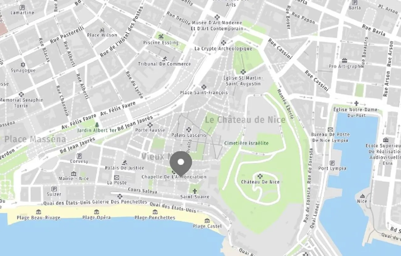 Aparthotel Riviera - Barillerie 12 - Vieille Ville 1Mn Plage - Appartement 2 Pieces Ac Nizza 0*,  Frankreich